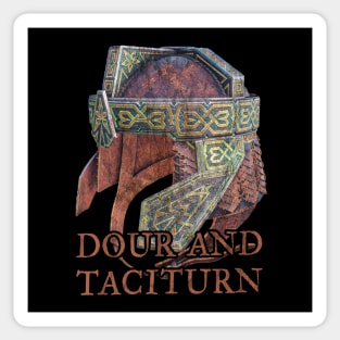 Dour and Taciturn Dwarf Sticker